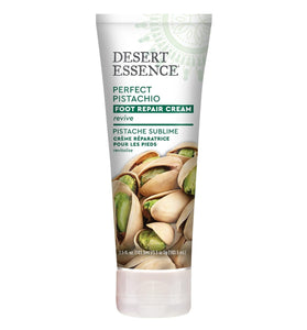 Desert Essence, Perfect Pistachio Foot Repair Cream 3.5 fl. oz. - Gluten Free - Vegan - Cruelty Free - Pistachio Oil, Shea Butter & Macadamia Oil - Relieves Rough Dry Feet - Smooths & Softens