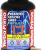 Yerba Prima Prebiotics Colon Care Fiber Caps, 180 Capsules - Five Forms of Fiber Plus FOS Pre-biotics - Dietary Health Supplement - Healthy Soluble & Insoluble Fibers for Regularity