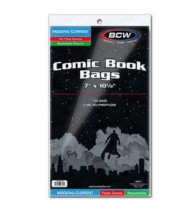 BCW 1-CUR-R-Thick Current Resealable Comic Book Bags