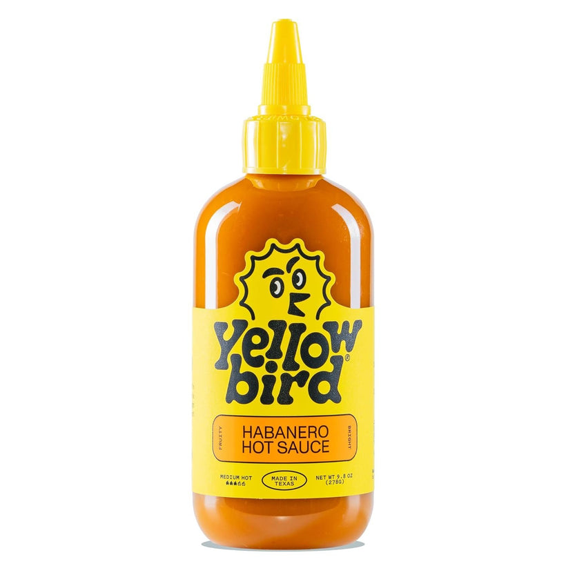 Blue Agave Sriracha Hot Sauce by Yellowbird - Jalapeno, Garlic and Agave Chili Pepper Sauce - Plant-Based, Gluten Free, Non-GMO Hot Pepper Sauce - Homegrown in Austin - 9.8 oz