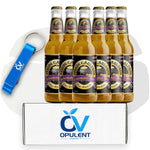 Flying Cauldron Butterscotch 12oz (Pack of 6) Bundle with Opulent Variety Keychain Bottle Opener | Non-Alcoholic All-Natural and Caffeine Free Butter beer