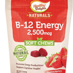 Healthy Delights Naturals B12 2500 mcg Soft Chews, Strawberry, 30 Count