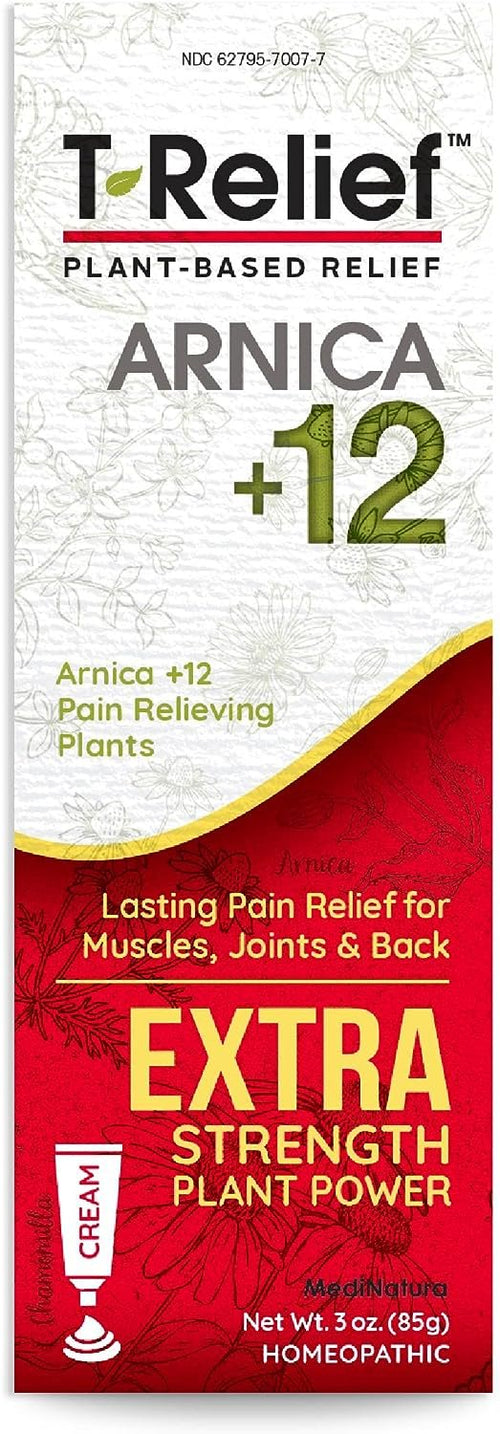 MediNatura T-Relief Arnica +12 Cream ES, 3 oz