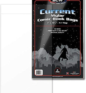 BCW Supplies 2 Mil Current Comic Mylar (50 Count Pack)