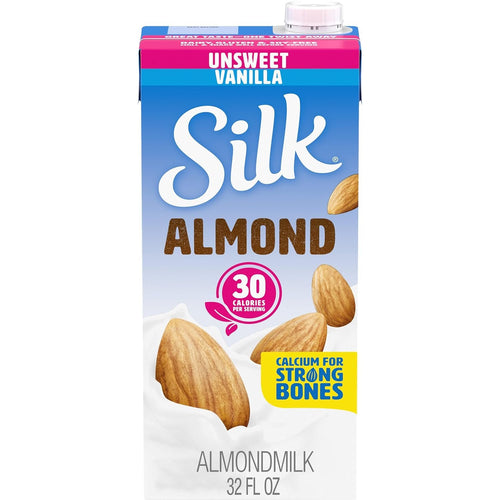 Silk Shelf-Stable Unsweetened Vanilla Almond Milk, 1 Quart