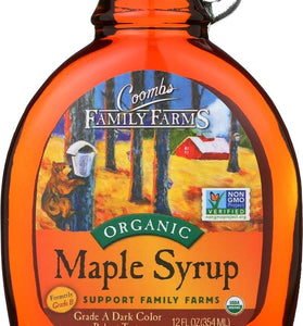 Coomb's Maple Syrup, Og, Gr B, Glass, 12-Ounce