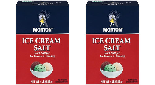 Morton Rock Salt for Ice Cream, 4 lb (Pack of 2)