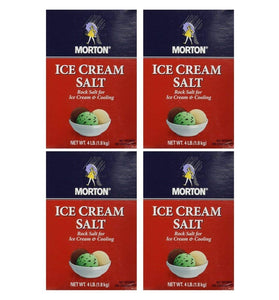Morton Ice Cream Salt 4lb box (Pack of 4)