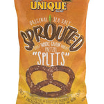 Unique Pretzels - Sprouted Splits Pretzels, Homestyle Baked, Certified OU Kosher and non-GMO, 8 Ounce Bag
