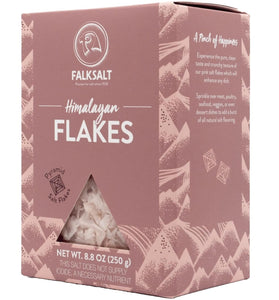 FALKSALT | Pink Himalayan Flake Salt 8.8oz. | Gourmet Finishing Salt Flakes | Handcrafted, Kosher and All Natural Gourmet Salt