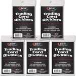 (5) BCW Brand Trading Card Divider Cards - 10-Pack - TCD - 50 Cards Total