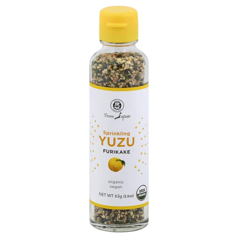 Muso From Japan Sprinkling Yuzu Furikake, No Additives, Vegan Friendly, USDA Certified Organic, 2.2 Ounce (Pack of 6)