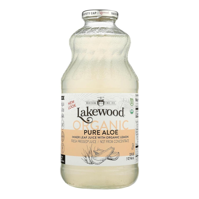 Lakewood Organic Pure Lemon, 32 Ounce (Pack of 6)