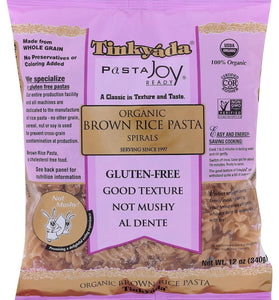 Tinkyada Gluten Free Organic Brown Rice Pasta Spirals, 12-Ounce (Pack of 6)