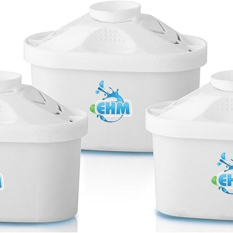 EHM SureFlow Alkaline Water Pitcher Replacement Cartridge – Healthy Drinking Water, PH 8.5-9.5, 6-Stage Filtration & Hydration System