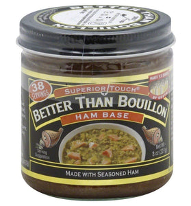 Better Than Bouillon Premium Ham Base, Made with Seasoned Ham, Blendable Base for Added Flavor, 38 Servings Per Jar, 8-Ounce Jar (Pack of 6)