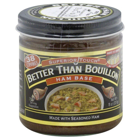 Better Than Bouillon Premium Ham Base, Made with Seasoned Ham, Blendable Base for Added Flavor, 38 Servings Per Jar, 8-Ounce Jar (Pack of 6)