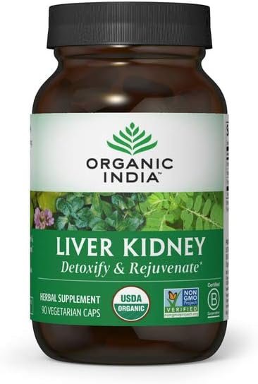 Organic India Liver and Kidney Cleanse Detox Repair, 90 Capsules