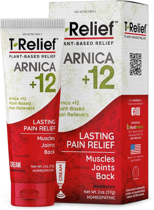 MediNatura T-Relief Arnica +12 Cream, 2 oz