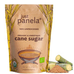 Just Panela Unrefined Cane Sugar - 1 Pound Pack - Sweeten Your Coffee with Natural Cane Sugar - Unprocessed and Handcrafted Cane Sugar with Intact Natural Minerals - Jaggery Powder