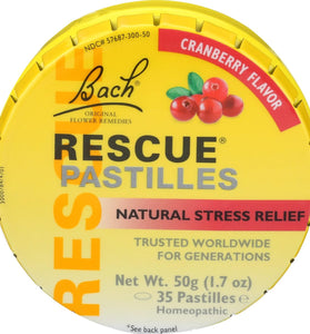 BACH Rescue Pastilles Cranberry, 1.7 OZ