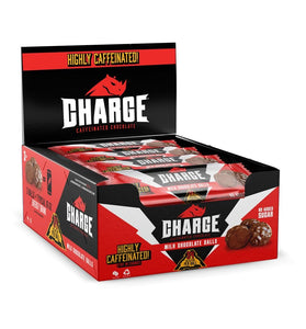 Charge Chocolate MILK CHOCOLATE 12 Packs of 3-54mg Caffeine, Zero Sugar, Vegan, Gluten-Free - by Charge Caffeinated Chocolates