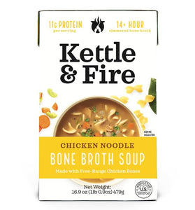 Kettle & Fire Chicken Noodle Soup with Bone Broth, 16.9 OZ