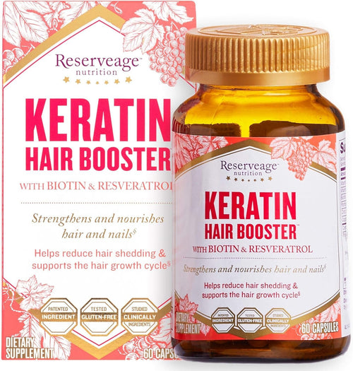 Reserveage Beauty Keratin Hair Booster, 60 Capsules