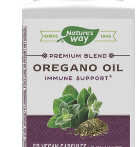 Nature's Way Oregano Oil 75-85% Carvacrol per Capsule, Vegetarian