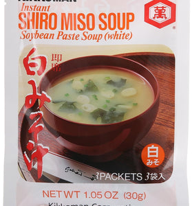 Kikkoman Instant Shiro Miso Soup, 3 ct, 1.05 oz