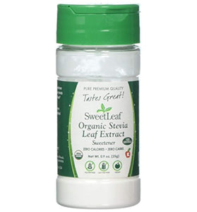 SweetLeaf Organic Stevia Leaf Extract - Organic Stevia Powder, Zero Calories, Zero Sugar, Non-GMO, Gluten-Free, Keto Friendly, Powdered Stevia Organic - 0.9 Oz