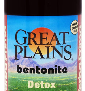 Yerba Prima Great Plains Bentonite - 32 oz - Natural Internal Liquid Clay Cleansing Supplement - BPA-Free Plastic Bottle