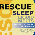 Bach RESCUE SLEEP Liquid Melts, Natural Orange Vanilla Flavor, Natural Sleep Aid, Stress Relief, Homeopathic Flower Essence, Free of Melatonin, Gluten & Sugar, Non-alcohol, Non-Narcotic, 28ct.