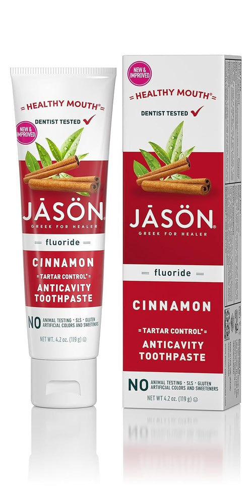 Jason Healthy Mouth Toothpaste with Fluoride, 4.2 oz