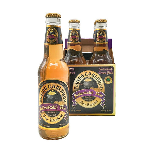 Flying Cauldron Butterscotch Beer, 12 oz Bottles (4 Pack)
