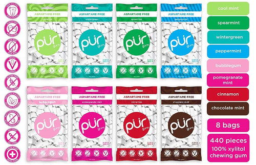 PUR Gum 8 Flavor Assortment