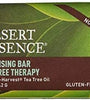 Desert Essence Tea Tree Therapy Cleansing Soap Bar 5 oz (2 Pack) Gluten Free, Vegan, Non-GMO - With Sustainably Harvested Palm Oil & Jojoba to Gently Cleanse & Nourish Skin; Good for Sensitive Skin