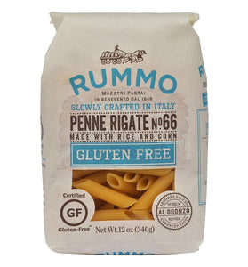 Rummo Italian Pasta GF Penne Rigate No.66, Always Al Dente, Certified Gluten-Free (12 Ounce Package)