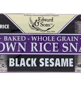 Edward & Sons, Brown Rice Snaps, Black Sesame Flavor, Organic, 3.5 oz