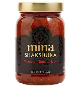 Mina Shakshuka Sauce, Moroccan Tomato Sauce, No Sugar Added, Keto, Delicious with Eggs, Pasta, Chicken and More, 16 Ounce