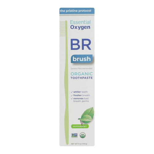 Essential Oxygen Organic Toothpaste, Peppermint, 4 oz