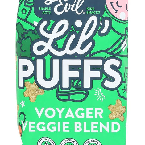 LesserEvil Organic Veggie Blend Lil' Puffs, 2.5 OZ