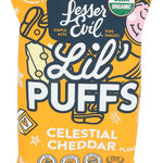 LesserEvil Organic Non-Dairy Cheddar Lil' Puffs, 2.5 OZ