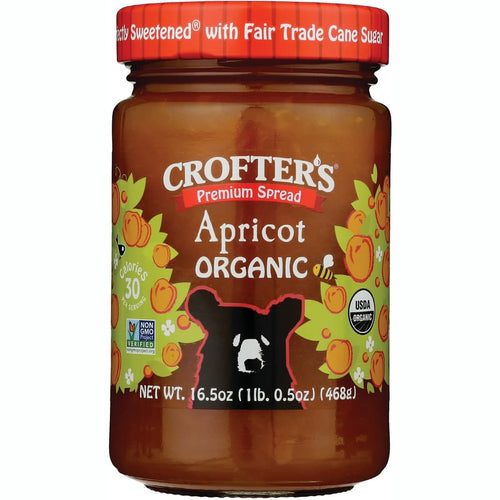 Crofter's Organic Premium Apricot Fruit Spread, 16.5 oz