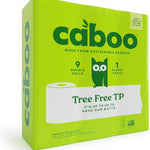 Caboo Tree Free Bamboo Toilet Paper, Septic Safe, Biodegradable Chemical Free Toilet Paper, Eco Friendly Bath Tissue with Soft, Quick Dissolving 2 Ply Sheets (300 Sheets Per Roll, 12 Double Rolls)