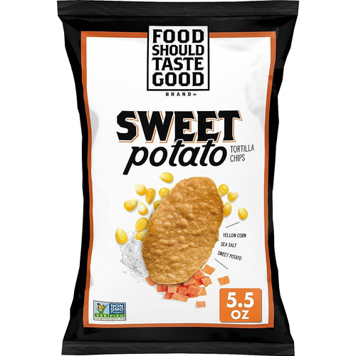 Food Should Taste Good Sweet Potato Tortilla Chips, 5.5 oz