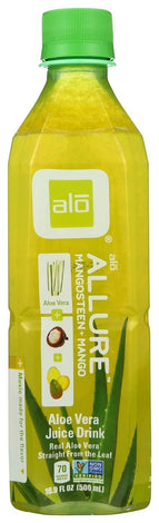 ALO Allure Aloe Vera Juice Drink, Mangosteen + Mango, 16.9 oz