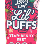 LesserEvil Organic Strawberry Beet Lil' Puffs, 2.5 OZ