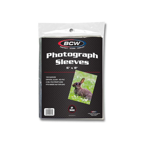 BCW 6x8 Photo Sleeves, 100 Count