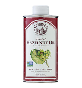 La Tourangelle Roasted Hazelnut Oil, High-Oleic Oil Great for Baking, Stir-Frying, and Vinaigrettes, 16.9 Fl Oz
